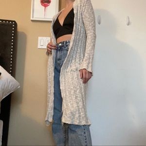 Free People Long Knitted Cardigan